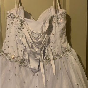 Wedding Dress with Iridescent bead work
